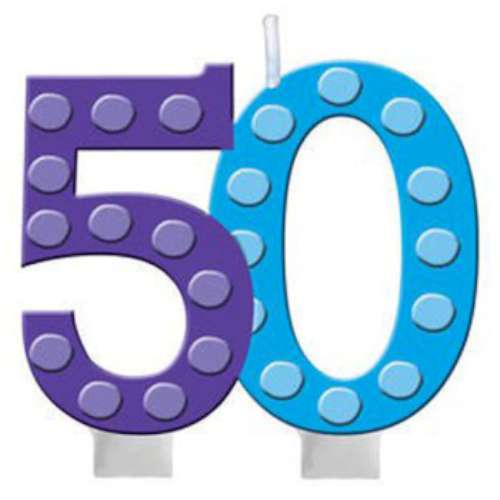 Number 50 Candle - Click Image to Close